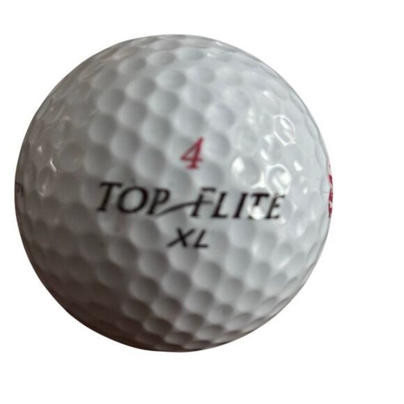 Team Buckwheats Logo Top Flight High Trajectory Golf Balls Red 4 New Box Of 3 - Picture 3 of 4